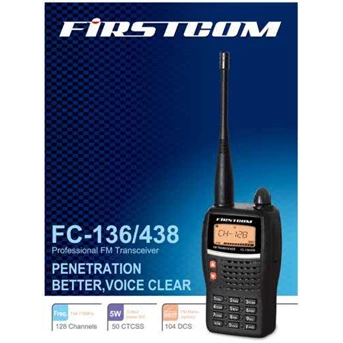 HT FIRSTCOM FC-136 VHF + Radio FM Murah dan Bergaransi