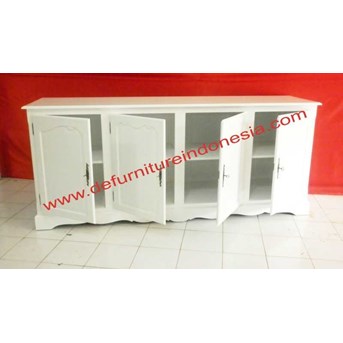 Buffet 4 Pintu, indonesia furniture, painted furniture | defurnitureindonesia DFRIBU-24