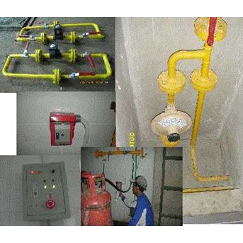 Instalasi Gas detector dan Gas Piping line