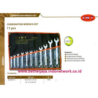 IWT Combination Wrench Set ( mm ) @ 11 pcs