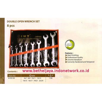IWT Double Open Wrench Set ( mm ) @ 8 pcs