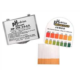 Hydrion Plastic pH Strip 0.0-6.0 7200