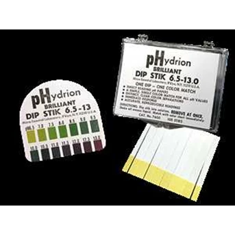Hydrion Plastic pH Strip 6.5-13.0 7600