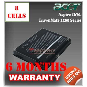 BATERAI/ BATERE/ BATTERY ACER ASPIRE 1670, TRAVELMATE 2200 KW1/ COMPATIBLE/ REPLACEMENT