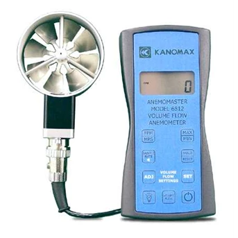 kanomax 6812 rotating vane anemometer