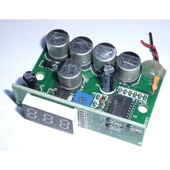 Voltage meter + 1650uF stabilizer ( inside PCB Pivot Vcapa only)