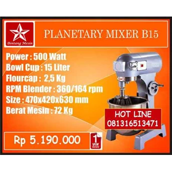 Planetary Mixer B15