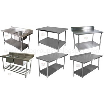 meja stainless...., Work table stainless, meja dapur stainless, meja kantin stainless, meja laboratorium bahan stainless, Kitchen ta