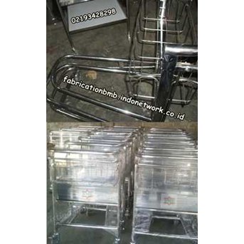 trolley bandara stainless | trolley airport stainless | trolley bandara | trolley untuk koper | trolley airport | airport cart
