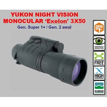 NIGHT VISION YUKON EXELON 3X50 Gen.Super 1+ ( = Gen.2 awal)