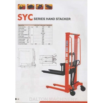 Hand Stacker Manual