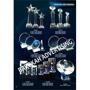 Plakat & Trophy Kristal Terbaik