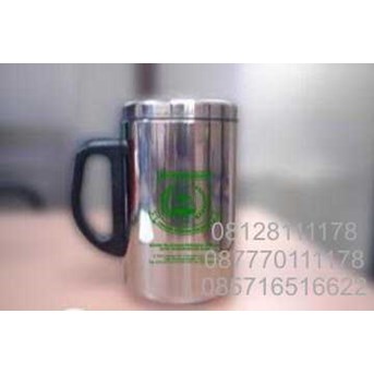 mug stainless ukuran standar+ tutup