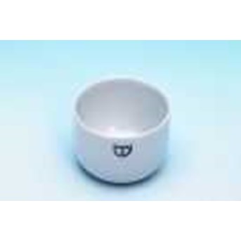 Incinerating Dishes cylindrical, glazed, flat bottom