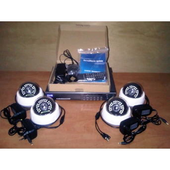 Paket CCTV 4 Channel Kamera Resolusi Tinggi Sony Effio-E 700tvl DVR H 264 Murah