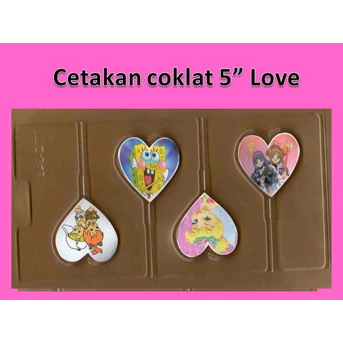 cetakan coklat 5 Love