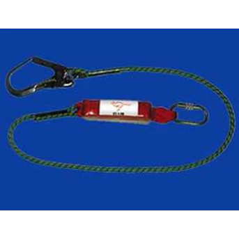CIG Fall Protection CIG19653 - Braided Rope Type Shock Absorbing Lanyard