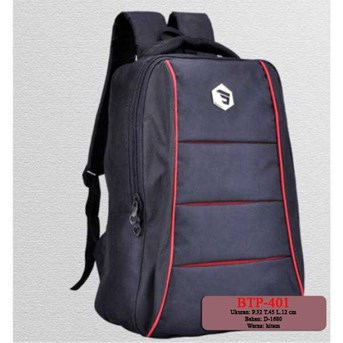 Tas Ransel Backpack Hitam - BTP401