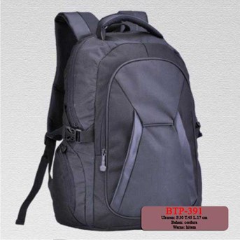 Tas Ransel Backpack Hitam - BTP391