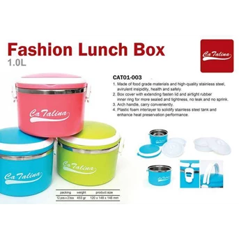 CATALINA STAINLESS LUNCH BOX 1 LT