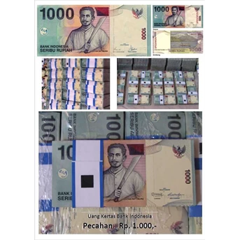 Pecahan 1000 Rupiah Uang Kertas