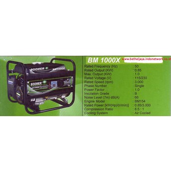 BM 1000X BOOMER generators