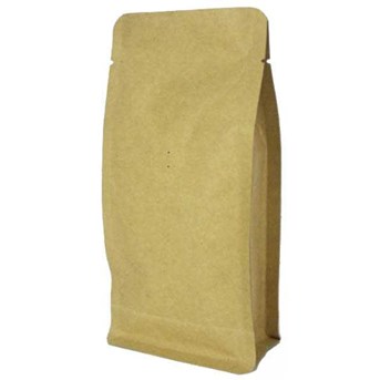 zipper box pouch kraft K-004PZ 100-120g