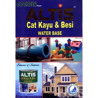 Altis cat kayu & besi water base