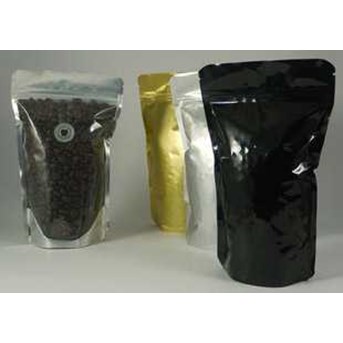 Stand Pouch Side transparant zipper + valve