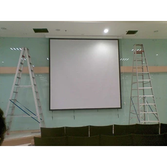 Layar Proyektor Manual Gantung