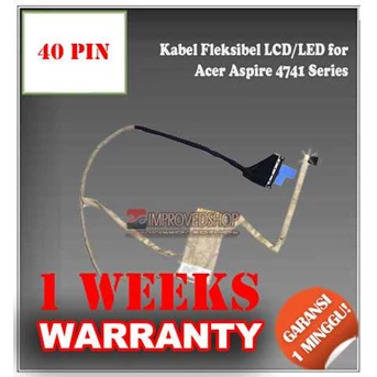 KABEL/ CABLE FLEKSIBEL/ FLEXIBLE LCD/ LED NOTEBOOK/ NETBOOK/ LAPTOP FOR ACER ASPIRE 4741 SERIES ORIGINAL/ ASLI