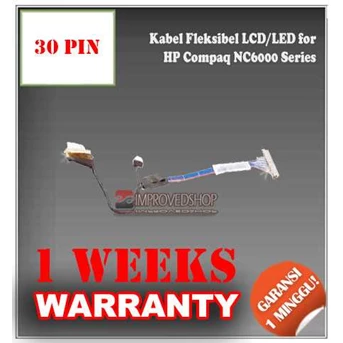 KABEL/ CABLE FLEKSIBEL/ FLEXIBLE LCD/ LED NOTEBOOK/ NETBOOK/ LAPTOP FOR HP COMPAQ NC6000 BUSINESS NOTEBOOK SERIES ORIGINAL/ ASLI