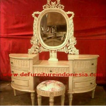 Dresser Mirror Carmelia, Classicx furniture, furniture indonesia | Defurnitureindonesia DFRIDT - 24