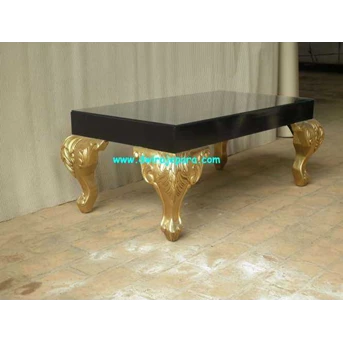 Jepara furniture mebel Decorative Table Black & Gold leaf style by CV.Dwira jepara furniture Indonesia.