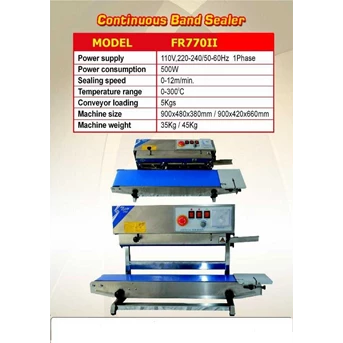 BAND SEALER CONTINIOUS FRB 770II
