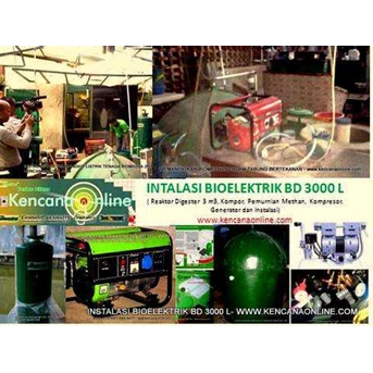 Instalasi Biogas Bioektrik BD 3000L - Biogas Installation BD 3000L