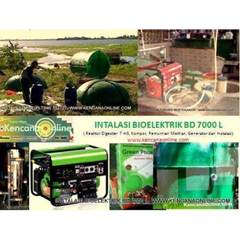 instalasi biogas bioektrik bd 7000l - biogas installation bd 7000l