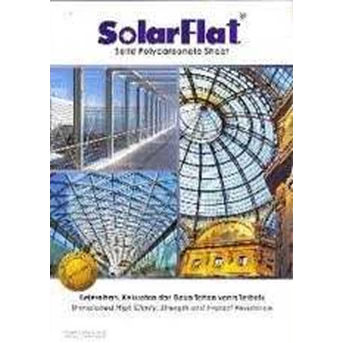Atap Polycarbonate Solar Flat Clear Plain - Embosed