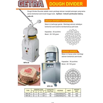Alat - Mesin Pembagi Adonan - Dough divider & Rounder
