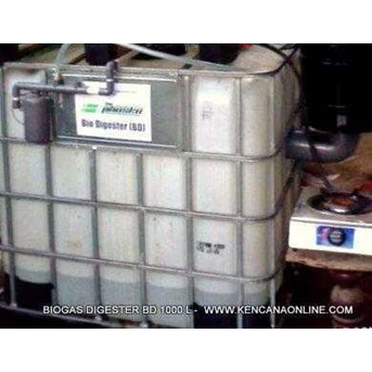 instalasi biogas bd 1000l - biogas portable digester installation bd 1000 l-1