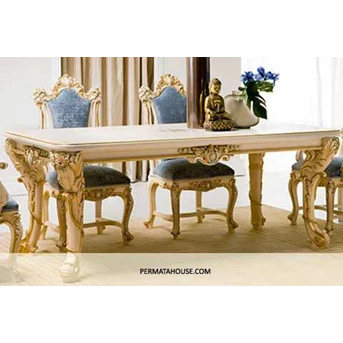 Classic Rectangular Carved Dining Table 220