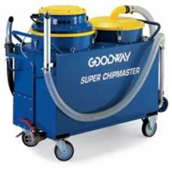 Industrial Vacuum, Wet-Dry, Extra Heavy Duty, Chip/ Coolant Recovery, w/ Twin Motors