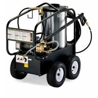 2000 psi electric powered hot water pressure washer with diesel burner