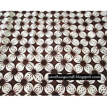 Kain Batik Motif Kawung Prabu Putih