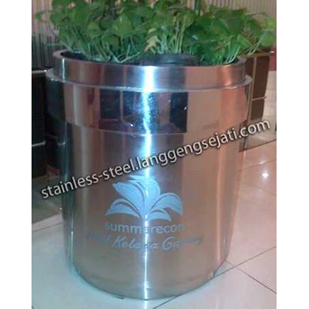 Pot Bunga Stainless | Pot Stainless | Jual Pot bunga | Pembuatan Pot Bunga