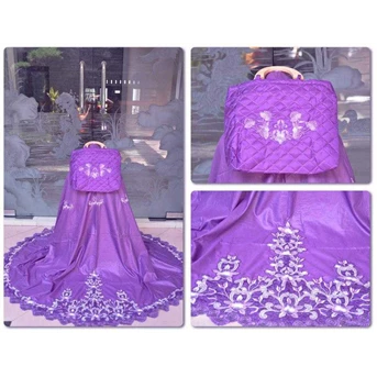 Mukena Ashanty Punggung Ungu