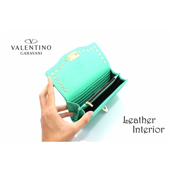 VALENTINO STUDDED LOCK WALLET SUPER