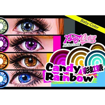 SOFTLENS Baby Color Candy Rainbow 19.8MM, kadar air 60%