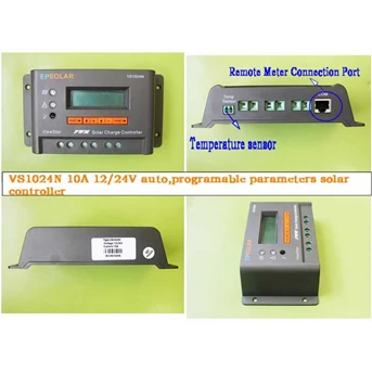 Solar charge controller / Battery control Unit ( BCU) 10A VS1024N Digital Display