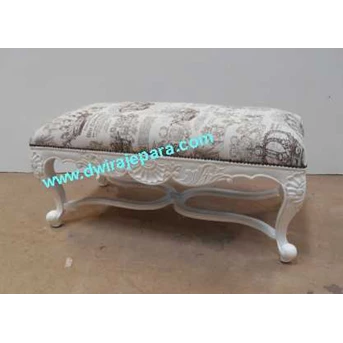 Jepara furniture mebel Stool White style by CV.Dwira jepara.